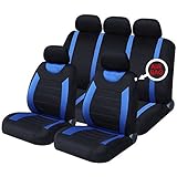 UKB4C Blue Full Set Front & Rear Car Seat Covers for Focus All Years