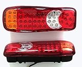 24/7Auto 2x 12V LED rear tail recovery lights chassis truck tipper trailer caravan