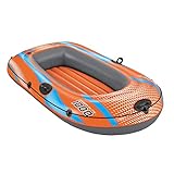 Bestway Inflatable Boat, Kondor Elite 1000, One-Man Raft with Heavy Duty Handles Orange