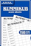 Rummikub Score Sheets: 150 Page Game Score Pads | Compact Score Keeper for Rummikub Tile Game Nights, Travel-Friendly Scorebook