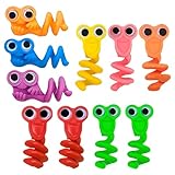 ZAYIO 10pcs Colorful Frog Soft Gel Pencil Toppers – Cute Silicone Cartoon Pen Toppers for Pen Holder Pencil Pot School Supplies and Stationery Supplies, Suitable for Pen Storage and Desk Accessories