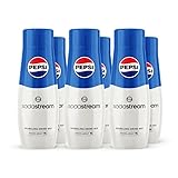 SodaStream Flavours Pepsi Sparkling Drink Mix, Soda & Fizzy Drink Maker Concentrate, Original Recipe, Just Add Sparkling Water, Official Cola x SodaStream Syrup - 6 x 440ml Multi Pack