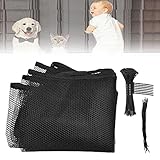 SIYINGSAERY Child Safety Net 3meter/9.8ft Stairway Safety Net Adjustable Banister Balcony Netting Stair Railing Fence Mesh Guard Protection Net with Ropes, Straps for Kids Children Baby Toys Pets