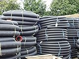 Perforated pipe for effective land drainage (80mm X 25 metre) complete with coupler for extending lengths UK Mainland only