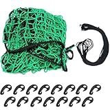 Safety Net Cargo Net 3mx4m For Pickup Truck, Truck Cargo Netting And Roof Rack Cargo Net Trailer Luggage Net Heavy Duty Tie-Down Mesh, Elasticated Polyethylene Bungee Netting for Luggage & Gardens