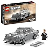 LEGO 76911 Speed Champions 007 Aston Martin DB5 James Bond Replica Toy Car Model Kit Kids With Minifigure, No Time To Die Movie Collectible Set