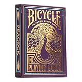 Bicycle Purple Peacock Playing Cards - 1 Deck, Air Cushion Finish, Professional, Superb Handling & Durability, Great Gift For Card Collectors