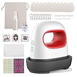 AOUXSEEM Mini Heat Press Machine for T Shirts Shoes Bags Hats, Portable Easy Pressing Thermal Sublimation Machine for Heat Transfer Vinyl DIY Family Shirt HTV Iron-on Projects