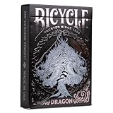Bicycle Black Dragon Playing Cards - 1 Deck, Air Cushion Finish, Professional, Superb Handling & Durability, Great Gift For Card Collectors, 20 mm x 66 mm x 95 mm