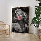 Craftylittlepenguin Marilyn Monroe Pink Bubble Print Poster Art A5 A4 A3 A2 A1 Maxi Home Decor Fashion Classic Unframed Fashion Floral- 9073 (A3-297 x 420 mm)
