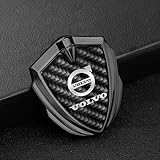Car Badges for Volvo C30/70 V40/60/90,6cm X 6.5cm Replace Emblem Logo Sticker for Steering Wheel/Bonnet Front and Rear and Trunk Logo Key Remote Control Emblem Accessories(1 Psc),Black