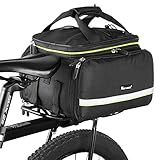 35L Bike Storage Bag Double Side Pannier Bags,Waterproof Cargo Rack Pack Saddle Bag Shoulder Bags with Rain Cover for Riding ,Multi-function Bicycle Rear Seat Trunk Panniers Pouch Cycling Accessories