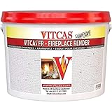 VITCAS 10 Kg Fireplace Render – Easy Application - Plaster Base Coat – Dry Powder Material – Rendering Bricks and Concrete - Fireplace Breeze Block – Heat Resistance Up to 1400 degree Celsius