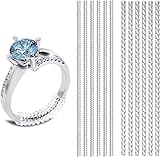 12 pack Ring Size Adjuster for Loose Rings Ring Snuggies, Clips Invisible Size Adjuster Silicone Guards,Spacer,Holder Rings Tightener for Women and Men