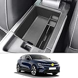CDEFG Compatible with Renault Megane E-Tech/Scenic E-Tech 2022-2024 2025 UK Centre Console Organiser Storage Box Megane E-Tech Armrest Car Centre Console Tray E-Tech 2022 Accessories (Black)