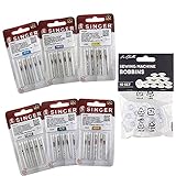 Super Pack of 30 Singer Sewing Machine Needles for Universal and Cotton Fabrics Thickness 60, 70, 80, 90, 100 and 110
