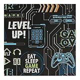 Fresco Game Over Black and Multi Wallpaper - Paste The Paper - Gamer Design - Suitable for Kids Room - Feature or 4 Wall Design - Cover for Small Cracks and Imperfections