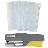 1 Piece 18&12/24 Stitch Punch Card Knitting Machine and 10 Pcs Blank Punch Card 24 Stitch for Brother Silver Reed Singer Knitting Machine