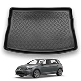 NOMAD VW Golf MK7 (2013-2019) [Hatchback] Boot Liner [Upper Boot Position] Tailored Car Floor Mat Protector Non Slip Waterproof Raised Edges Compatible Custom Fit Accessory Dog & Pet Friendly
