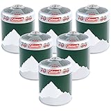 Coleman Extra Value 6 x C500 Gas Cartridge (Pack of 6) - Green