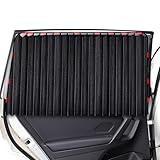 ZATOOTO Curtains for Car (2pcs), Magnetic Car Window Curtains to Block UV Rays and for Privacy, Upgraded Thickened, Black