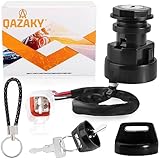 QAZAKY Ignition Key Switch Compatible with Yamaha Warrior 350 Big Bear Tracker Wolverine Banshee Moto 4 Kodiak 400 Timberwolf 250 Raptor 50 Badger Grizzly 80 600 Breeze 125 YFM350 YFM250 YFM400 YFM600