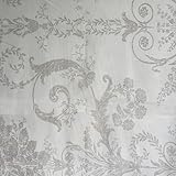 Laura Ashley Designer Curtains Upholstery Printed Interior Material, by Tia Knight (Josette Dove Grey/White)