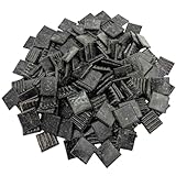 500g Quartz Mosaic Tiles, 2CM Multi Color Mosaic Pieces Stones for DIY Making Craft Hobby Arts Home Wall Decoration (Black)