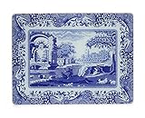 Portmeirion Home & Gifts Italian Glass Worktop Saver, Blue & White, 30 x 40cm