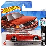 Hot Wheels - ´89 Mercedes-Benz 560 SEC AMG - HW Modified 8/10 - HTB70 - Short Card - Red - Mattel 2024 - 1:64