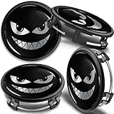 SkinoEu Set of 4 x 75mm Wheel Centre Caps Compatible with Mercedes Benz B66470207 / B66470200 Alloy Center Hubcaps Silver Black CM 71