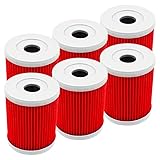 2/4/6 pcs Motorcycle Oil Filter FOR S~YM Maxsym 400 400I 2011 2012-2015 600 600I 2016 FOR Ka~wasaki KLX125 KH125 2003-2006 (Size : 2pcs-yellow)