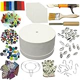 WICAND Large Microwave Kiln Fusing Glass for Making DIY Jewelry Tools Set(15Pack)