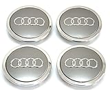 4PCS For Audi Grey Brand New Wheel Center Hub Cap --68MM