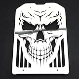 FENGREN Chrome Steel Radiator Cover Grill Guard Tank Cooler Cap For Kawasaki Vulcan VN1500 VN1600 Mean Streak 2002-2008 VN 1500 1600