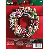 Bucilla Cookies and Candy Wreath Felt Applique Kit, Multicolor, 22.9 x 5.1 x 30.5 centimetres