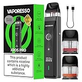 Vaporesso Xros Pro Pod Vape Kit [Black] - Available in 9 Colours - 1200mAh Battery, 2A Fast Charging (35 Min), 30W Output, First Super Pulse Pod - Works with all XROS Pods - No Nicotine