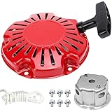 ZAMDOE Recoil Starter Pull Cord Starter for Honda GX100 engines, Replacement 28400-Z0D-V02ZA, 28400-Z0D-V03ZA, with Bolts & Spare Rope & Start Cup