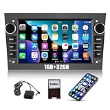 CAMECHO 1G+32G Android GPS Car Stereo for Opel Vauxhall Corsa Astra Vivaro Zafira Combo Vectra Antara 7" Touch Screen Car Radio with GPS Sat Nav WiFi Bluetooth FM RDS Mirror Link Head Unit