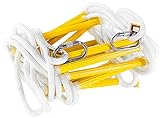 Fire Escape Rope Ladder 3 Story 25 ft | Emergency Ladder with Spring Hooks | Multi-purpose Evacuation Ladders - Fire Rescue Ladders | Life-Saving Tool for every Home | Attaching Carabiners incl.