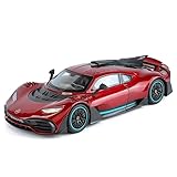 imtfzct 1/18 Mercedes AMG ONE Die-cast Model Car, Collectible Alloy Model with Sound and Light Function and Pullback Function, Red