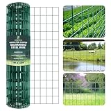 Green Haven Chicken Wire Fence – 1M x 10M PVC Coated Garden Fencing Roll, Galvanized Steel Mesh for Poultry, Pet Barrier & Allotments – Durable, Easy-to-Install Heavy Duty Garden Wire Mesh