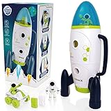 Science Kidz Space Rocket Set - Space Toys For Children Age 3, 4, 5 Year Olds - 42cm Spaceship Rocket With Lights & Sounds, 2 Astronauts, Rover Car & Batteries Included - Outer Space Toys For Kids