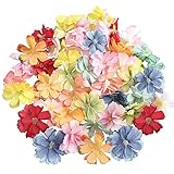 Yafe 50 pcs Artificial Flower Heads, 4.5cm Artificial Silk Flowers Handmade Flower Decor for Wedding Party Home Garden Marriage Car Shoes Hats Corsage Accessory Scrapbooking Accessories