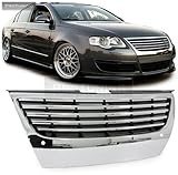 Front Chrome Grill with PDC holes For VW Passat B6 3C 05-10