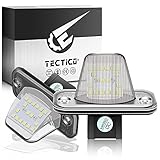 TECTICO LED Rear Number Plate Bulb SMD Bright White Canbus License Plate Lights Compatible with VW T4 Transporter Passat Je-tta Ca-ddy Touran, 2 Lamps