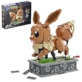 MEGA Pokémon Action Figure Building Set, Motion Eevee with 1366 Pieces, Turn Crank for Running Movement, Build & Display Toy for Collectors, HTH71