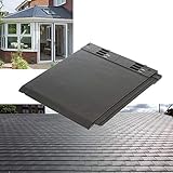 Envirotile Plastic Roof Tile Slate - Shed/Conservatory/Garage/Porch Shingle - 1m2 Pack of 12 Tiles