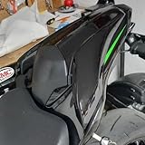 Lorababer Rear Pillion Passenger Cowl Seat Back Cover Motorcycle Parts Compatible with K-awasaki Z900 Z 900 2017-2024 18 19 20 21 22 23 ABS plastic (Black)