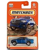 Matchbox Toyota Hilux Pickup, Blue, 35/100